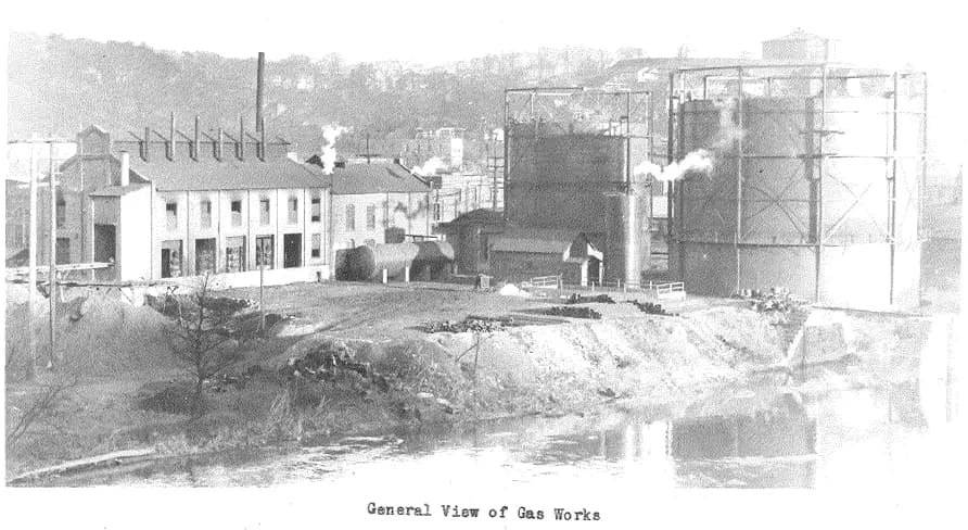 Asheville Gas Company general view of gas works